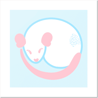 Subtle Trans Pride Rat Posters and Art